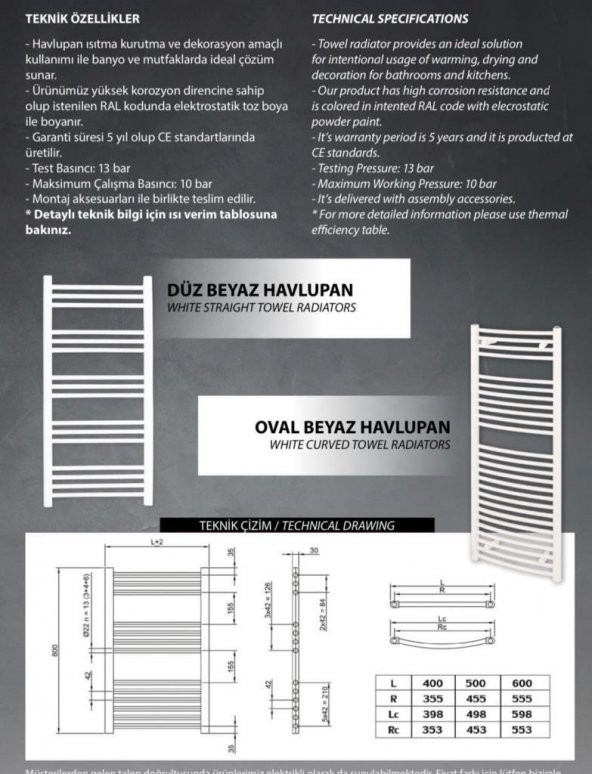 BEYAZ    400 / 700 DÜZ HAVLUPAN - 2