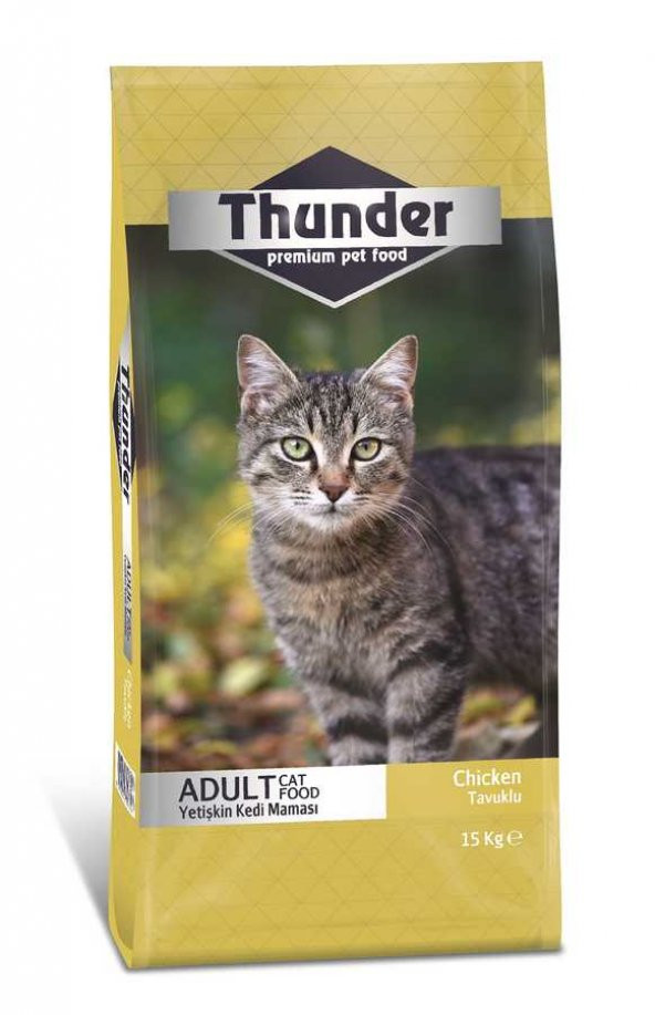 Thunder Tavuklu Yetişkin Kedi Maması 15 Kg