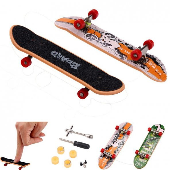 Skade Board Parmak KayKay Oyuncak Kay Kay 9 Parça 2li Set - 2
