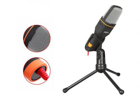 SNOPY SN-340M MASA ÜSTÜ LED MİKROFON,SİYAH - 8