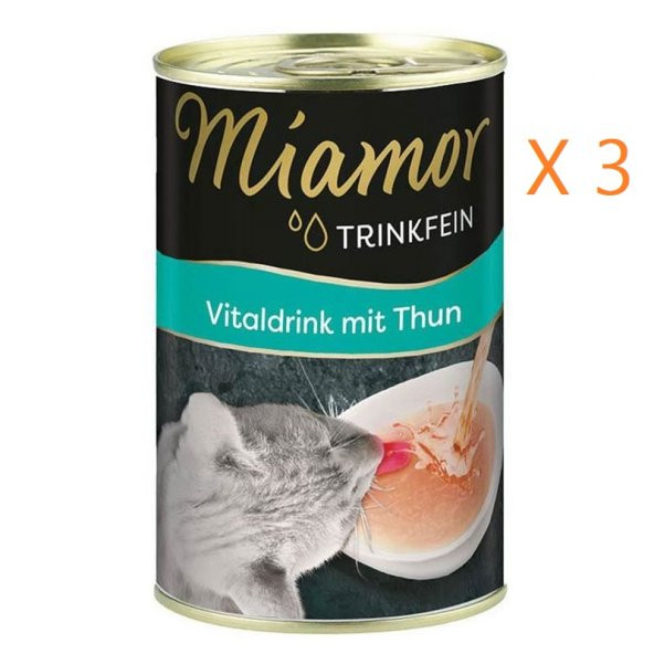 Miamor VD Ton Balıklı Konserve Kedi Çorbası 3 x 135 ML
