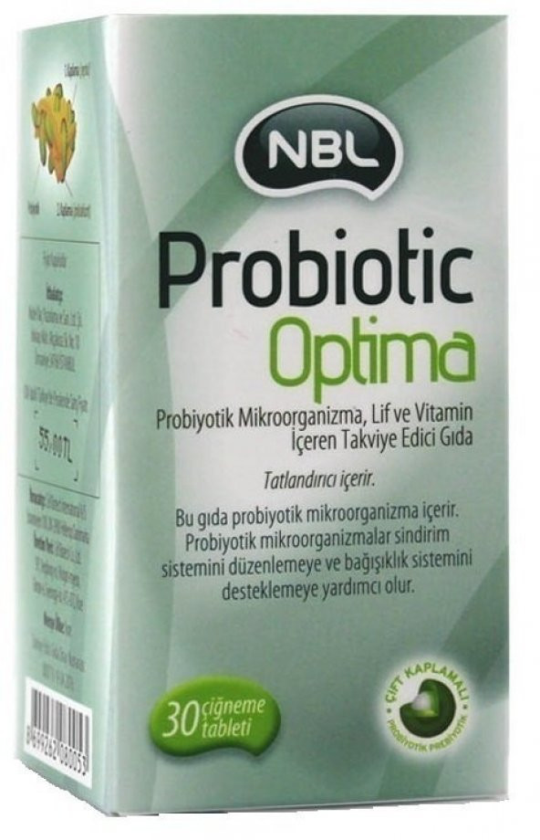 Nbl Probiotic Optima Çiğneme Tableti 30 Tablet