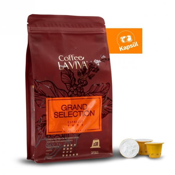 Coffee La Viva Grand Selection Roma Kapsül Kahve Nespresso Uyumlu 30 x 5.3 G