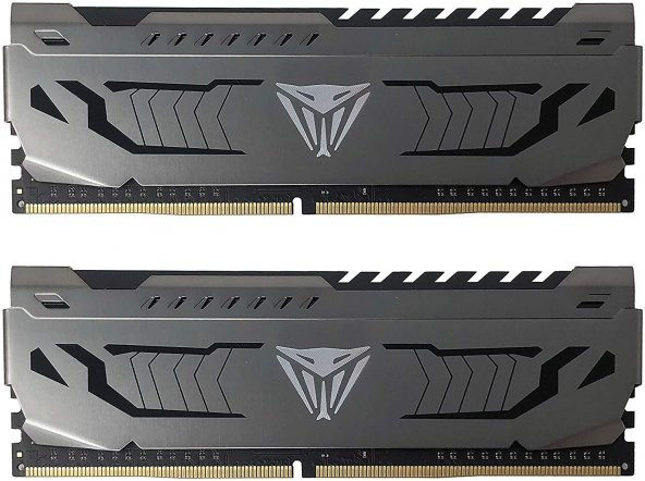 PATRIOT 16GB (8GBx2) 4400MHz DDR4 VIPER DUAL STEEL BLACK Gaming Masaüstü Ram PVS416G440C9K