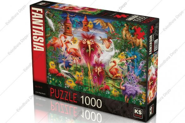 KS Games Puzzle Fantasia Ugly Birds 1000 Parça 68x48 cm 20538