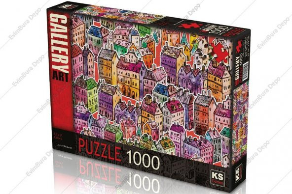 KS Games Puzzle Gallery Art City Of Colors 1000 Parça 68x48 cm 20550