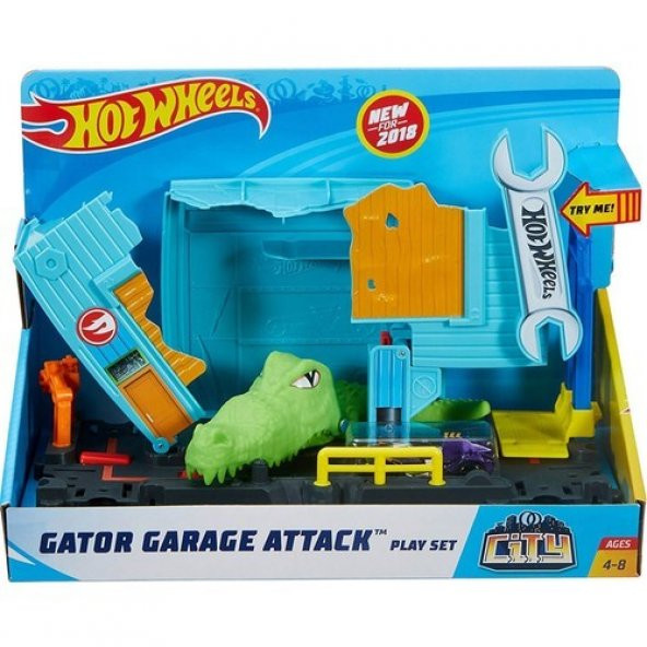 Hot Wheels Şehirde Yaratık Macerası Oyun Seti Serisi FNB05-FNB06 - 2