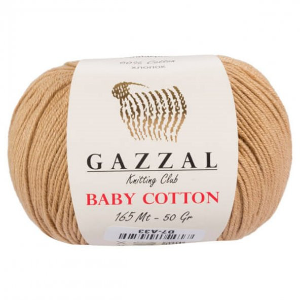 Gazzal Baby Cotton 3424 Pamuklu Amigurumi İpi