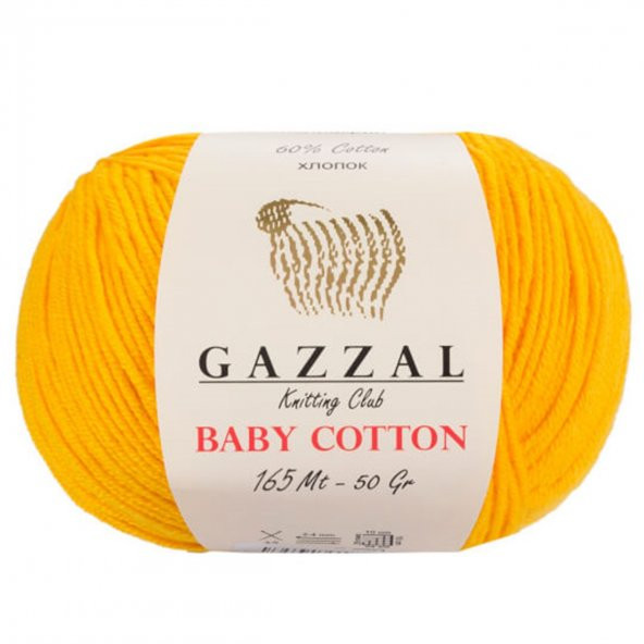 Gazzal Baby Cotton 3417 Pamuklu Amigurumi İpi