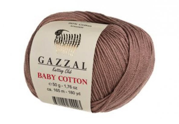 Gazzal Baby Cotton 3434 Pamuklu Amigurumi İpi