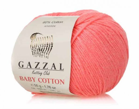Gazzal Baby Cotton 3460 Pamuklu Amigurumi İpi