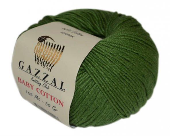 Gazzal Baby Cotton 3449 Pamuklu Amigurumi İpi