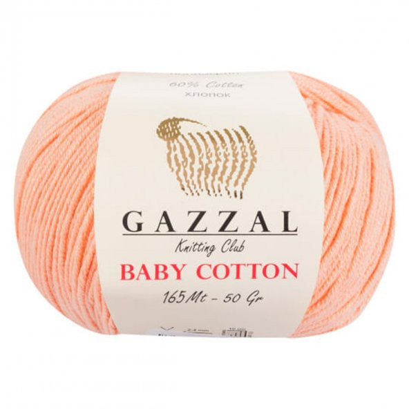 Gazzal Baby Cotton 3412 Pamuklu Amigurumi İpi