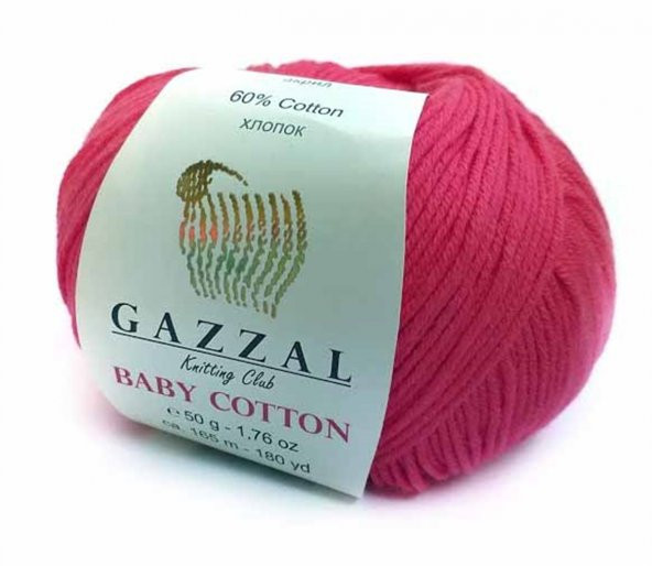 Gazzal Baby Cotton 3458 Pamuklu Amigurumi İpi