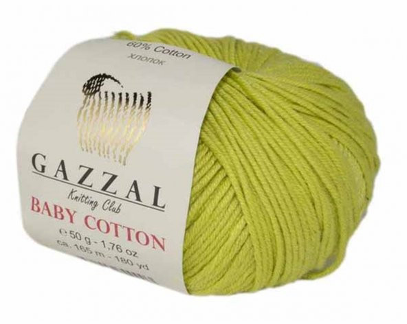 Gazzal Baby Cotton 3457 Pamuklu Amigurumi İpi