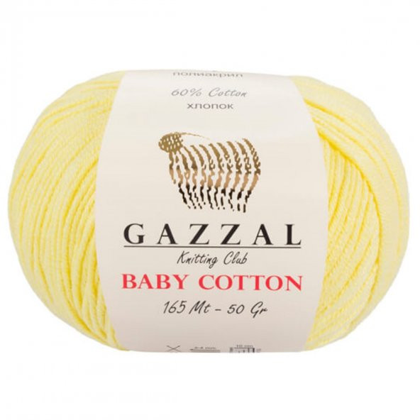 Gazzal Baby Cotton 3413 Pamuklu Amigurumi İpi