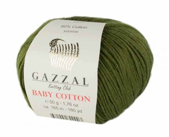 Gazzal Baby Cotton 3463 Pamuklu Amigurumi İpi