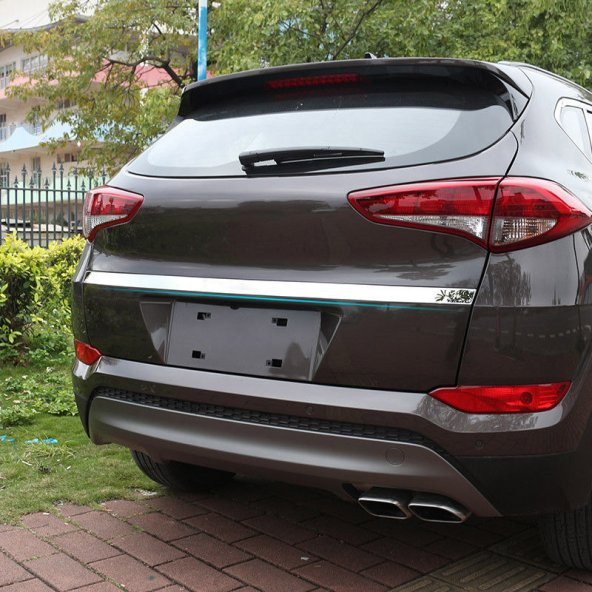 Hyundai Tucson 2015 Üzeri Krom Bagaj Üst Çıtası Pas. Çelik geniş