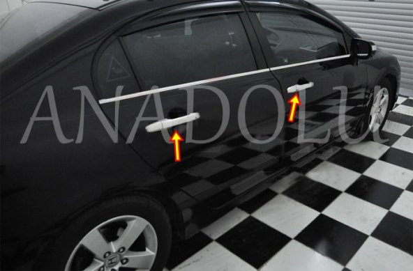 Honda Civic Krom Kapı Kolu 4 Kapı 2007-2012 ( CIVIC YAZILI ) - 3