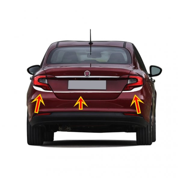 Fiat Egea SD Krom Stop Kaşı 3 Prç. 2015 Üzeri