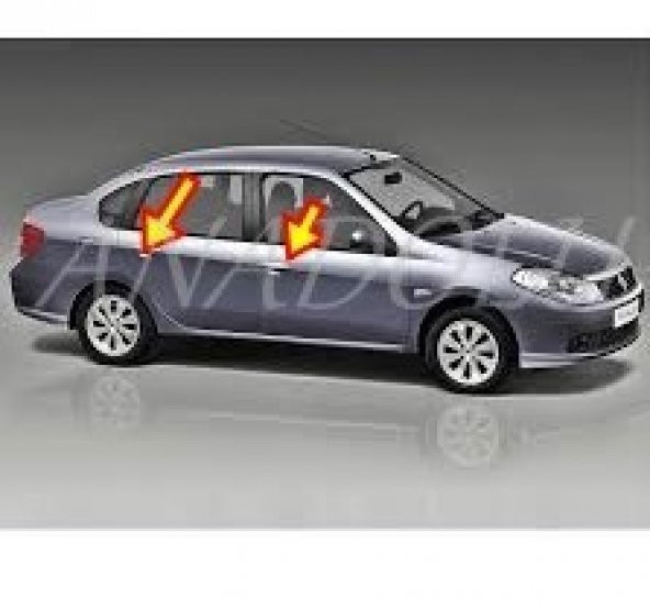 Renault Clio Symbol Krom Kapı Kolu 4 Kapı 2009-2013 Paslanmaz Çel
