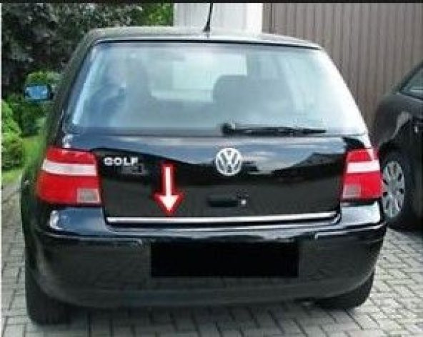 Volkswagen Golf 4 Formlu Krom Bagaj Alt Çıtası 1998-2004