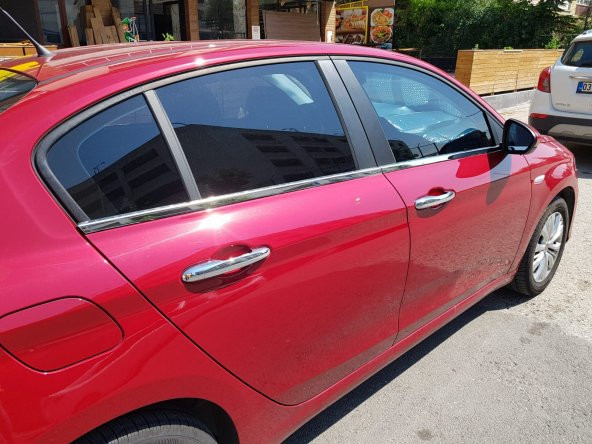 Fiat Egea Sedan Krom Cam Çıtası 4 Parça Paslanmaz Çelik