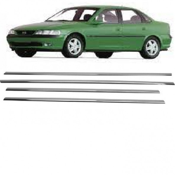Opel Vectra B Krom Cam Çıtası 4 Parça 1998 Üzeri Paslanmaz Çelik
