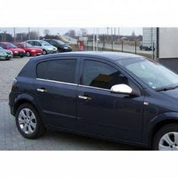 Opel Astra H (HB) Krom Cam Çıtası 4 Parça 2004 Üzeri Paslanmaz Çe