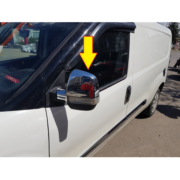 Fiat Doblo Krom Ayna Kapağı 2 Parça 2010-2015 Paslanmaz Çelik