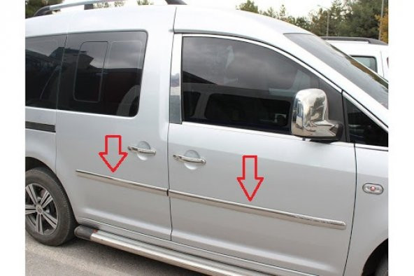 Volkswagen Caddy Krom Yan Kapı Çıtası 4 Parça 2004-2010