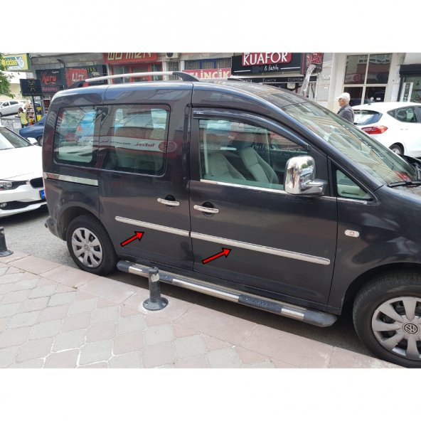Volkswagen Caddy Krom Yan Kapı Çıtası 4 Parça 2010-2015 - 2