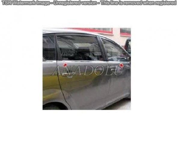 Toyota Verso Krom Cam Çıtası 4 Parça 2003-2010