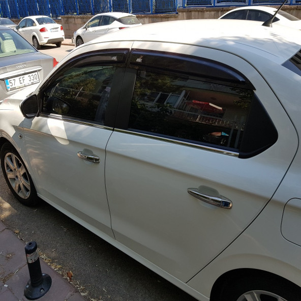 Peugeot 301 Krom Cam Çıtası 4 Parça 2012 Üzeri