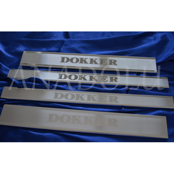 Dacia Dokker Krom Kapı Eşiği 4 Parça