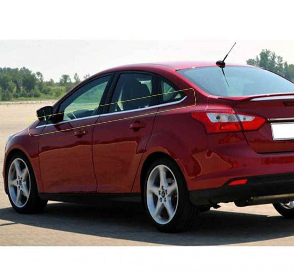 Ford Focus Sedan Krom Cam Çıtası 8 Parça 2011 Üzeri