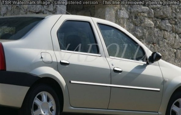 Dacia Logan Krom Yan Kapı Çıtası 4 Parça 2005-2012