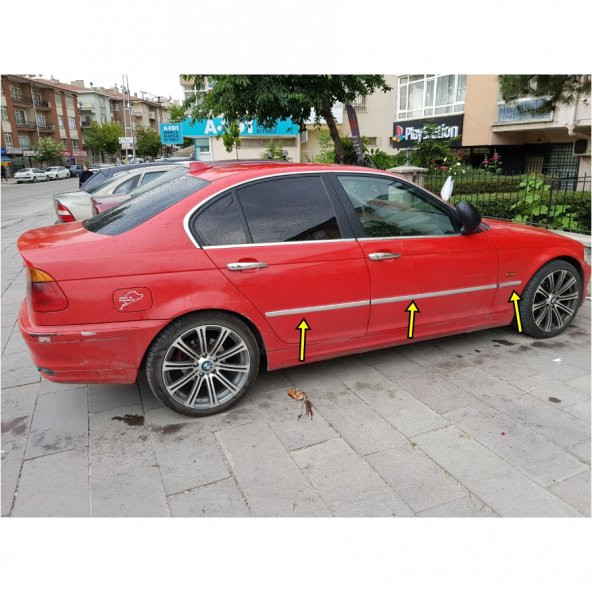 Bmw E46 Krom Yan Kapı Çıtası 6 Parça 1998-2005 Paslanmaz Çelik