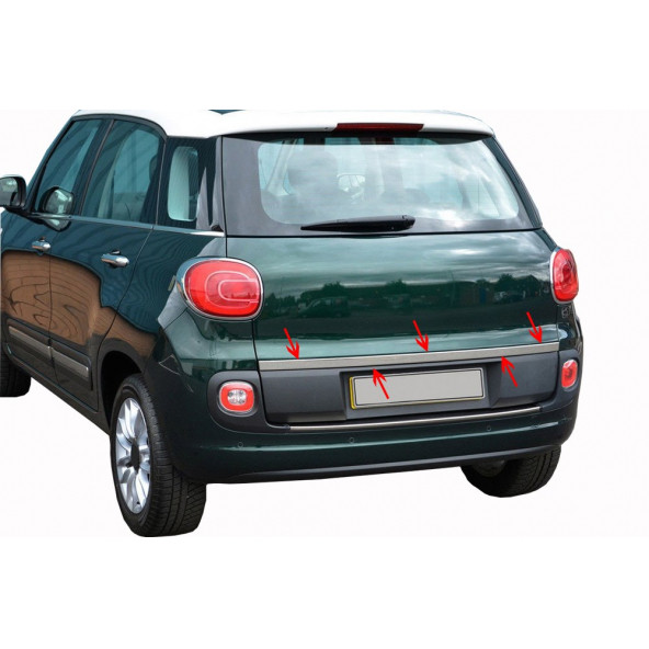 Fiat 500L Formlu Krom Bagaj Alt Çıtası Paslanmaz Çelik