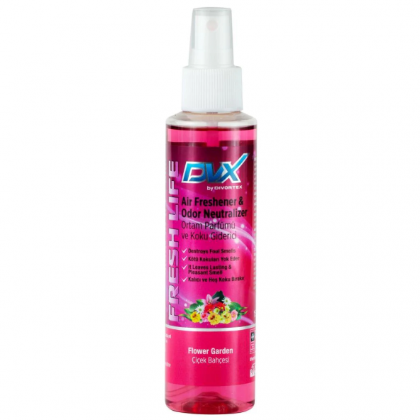 DVX Fresh Life Bahçe Çiçekleri Oto ve Ortam Kokusu 150 ml.