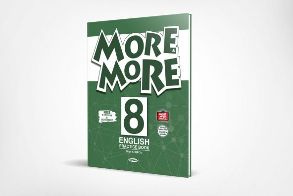 MORE & MORE ENGLISH PRACTICE BOOK + DICTIONARY + 3 ADET POSTER