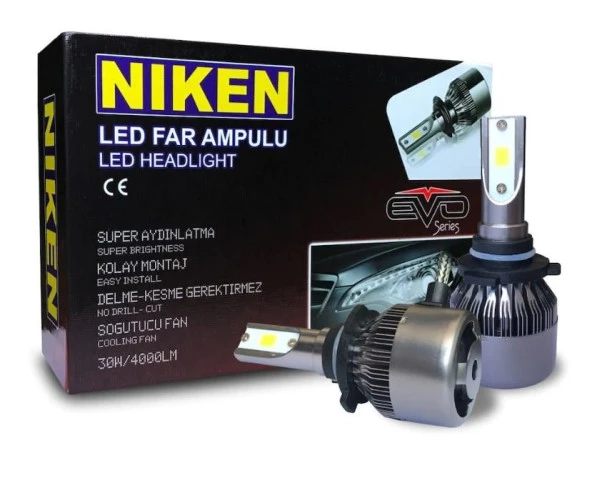 VW BORA H4  UZUN KISA  NİKEN LED XENON