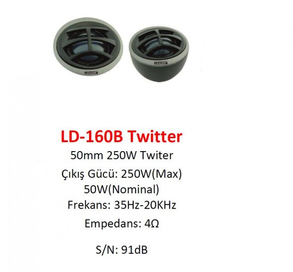 Leader LD-160 Tweeter Hoparlör 50mm 250W - 2