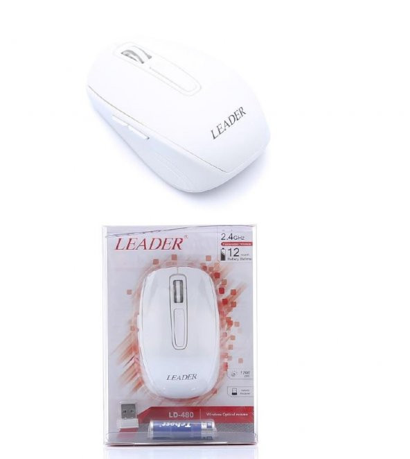 Leader LD-480 Kablosuz Mouse Beyaz - 3