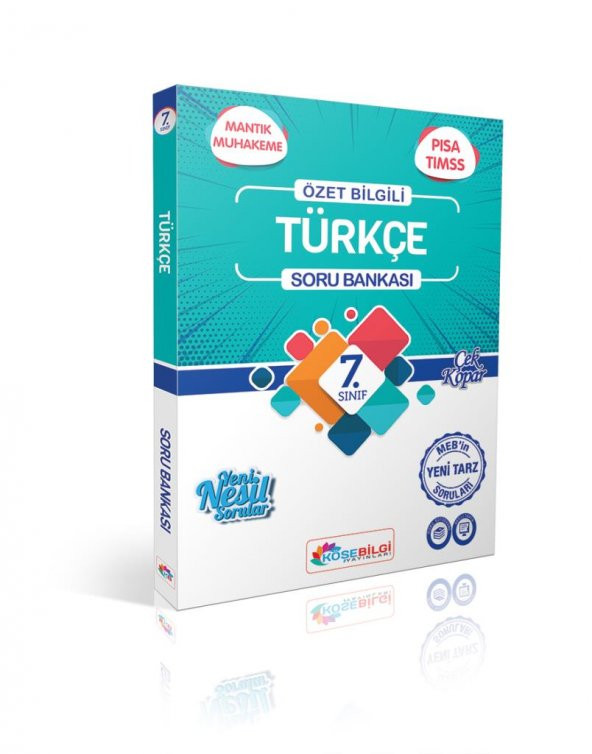 7. Sınıf Türkçe Özet Bilgili Soru Bankası -2021 KöşeBilgi Yayınları