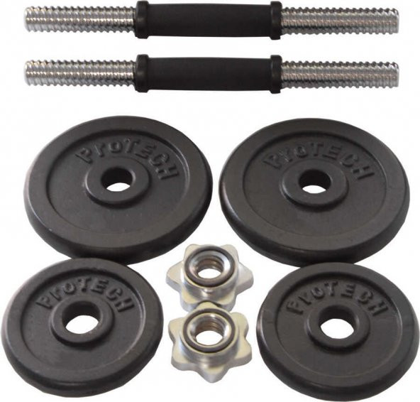 Protech Döküm 15 Kg Çantada Dambıl Set - 3