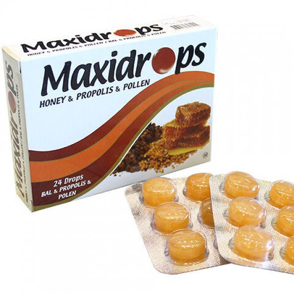 Maxidrops Bal & Propolis & Polen Boğaz Pastili