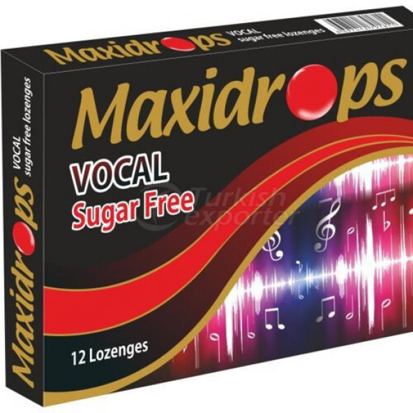 Maxidrops Vocal Şekersiz Pastil