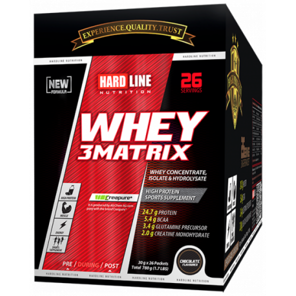 Hardline Whey 3Matrix 30 Gr 26 Saşe Protein Tozu
