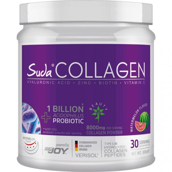 Suda Collagen Probiyotik Karpuz Aromalı 300 gr